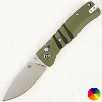 Нож QSP Ripley, Stonewashed 14C28N, G10 Olive/Black, QS160-C1